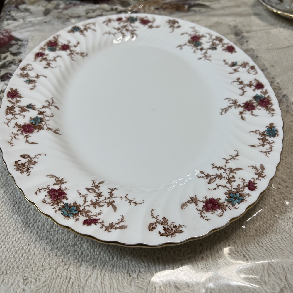 MINTON CHINA ANCESTRAL S-376 LARGE OVAL SERVING PLATTER 15" EUC‎